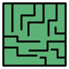 Kingdom Labyrinth icon vector image. Can be used for Empire.