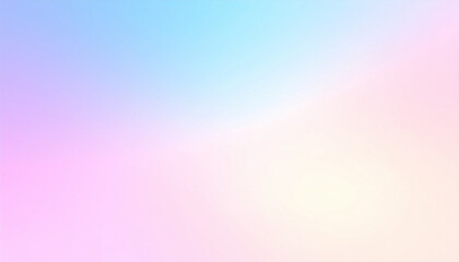 Obraz premium the image presents a gradient of soft pastel hues. at the upper part, there is a blend of gentle blues and lavenders, softly transitioning into tones of pale pink and peach towards the bottom