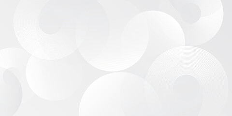 Modern white geometric abstract background overlap layer on bright space with lines effect decoration abstract modern art design