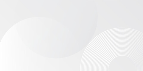 Modern white geometric abstract background overlap layer on bright space with lines effect decoration abstract