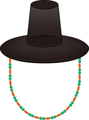 한국 전통 갓 선비