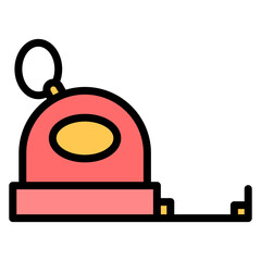 Measuring Tape icon vector image. Can be used for Lifestyles.