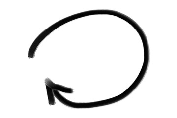 Hand Drawn Black Arrow Marker on Transparent Background, Isolated Sketch Arrow Sign, Marker Arrow Clipart PNG