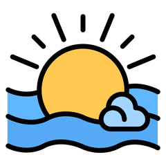 Morning icon vector image. Can be used for Lifestyles.
