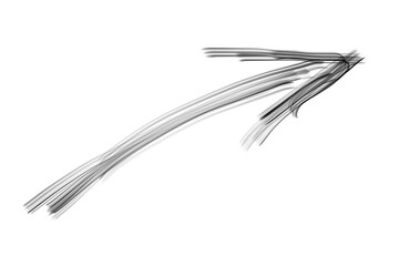 Hand Drawn Black Arrow Marker on Transparent Background, Isolated Sketch Arrow Sign, Marker Arrow Clipart PNG