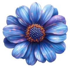 purple flower on transparent background
