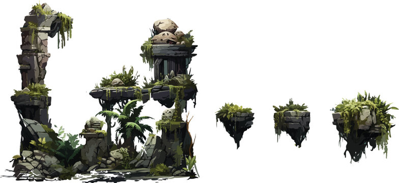 2D Platformer Forest Game Level Design