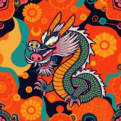 Oriental pattern. Oil painting. Pattern for printing on wall decorations, covers, leaflets, business cards