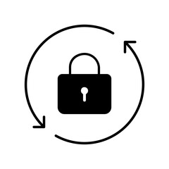 Cybersecurity vector icon. Firewall illustration sign. Web protection symbol. Cyber security web icon.