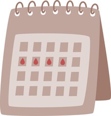 Menstrual Calendar Illustration