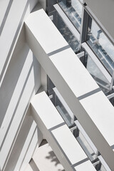 metal staircase in a building