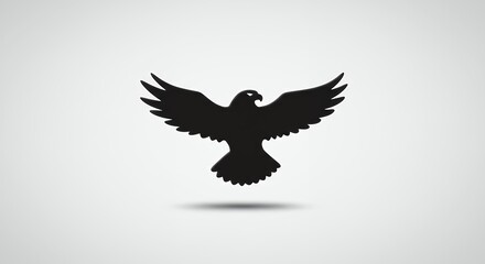 Obraz premium Bird of prey silhouette