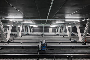 underground parking lot