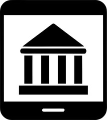 Smartphone with Banking Application Illustration