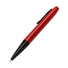 Red ballpoint pen writing instrument office supply stationery tool for signing documents