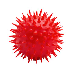 Red spiky ball stress toy sensory toy tactile stimulation autism anxiety relief aid