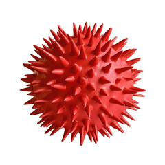Red spiky ball stress ball sensory ball tactile ball sensory toy stress relief object