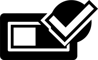 Payment Confirmation Checkmark Icon Vector