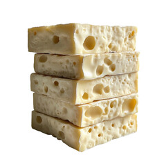 Stack of swiss cheese emmental cheese dairy product food photography cheese blocks