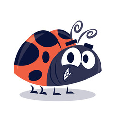 cute nature stickers vector design