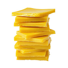 Stack of yellow cheese slices cheddar cheese provolone cheese dairy product food item
