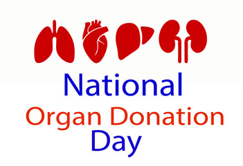 A vector of national organ donation day template