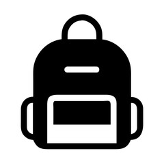 black bag isolated on white