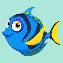 vector illustration of a fish
