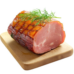 Delicious sliced ham on wooden board perfect for sandwiches and holiday meals ideas