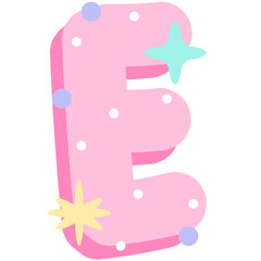 Playful Pastel Alphabet Letters