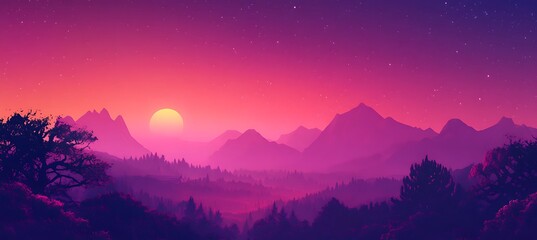 A_twilight_purple_gradient background.