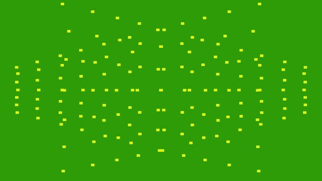 Minimal Audio Visual Line Dots Jumping and Sliding with Music Waves in a Creative Background Animation for DJ Screens or Digital Motion FX