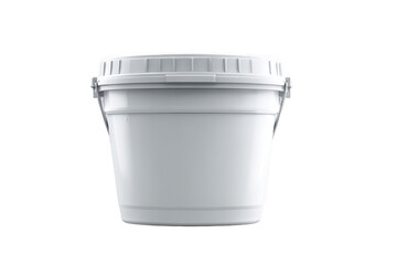 White plastic bucket with lid (20)