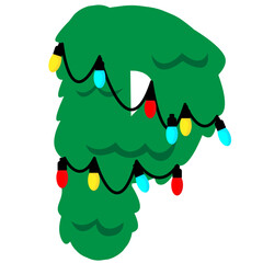 Festive Christmas Tree Alphabet