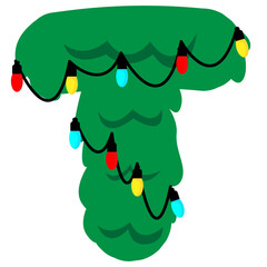 Festive Christmas Tree Alphabet