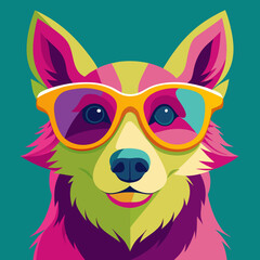 vector illustration of a dog