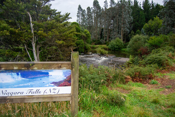 Scenic View of Niagara Falls in New Zealand