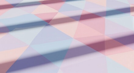 Fototapeta premium Abstract geometric pastel background with soft light and shadow play for modern designs