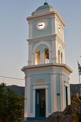 old clock tower, Poros, Greece