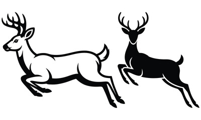 deer silhouette vector
