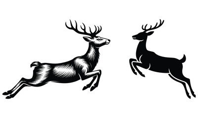 deer silhouette vector