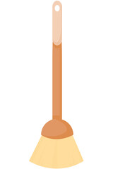 Colorful Toilet Brushes and Cleaning Tools