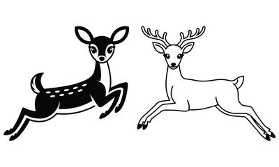 deer vector illustration