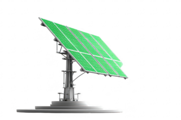 Solar panel array on a tracking mount