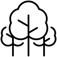 Trees icon for ecology and environment, business, website, application, printing, document, poster design, etc