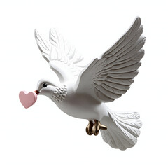 Obraz premium white dove in flight