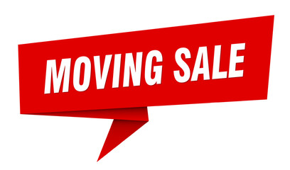 moving sale banner. moving sale speech bubble, label, sticker, sign template