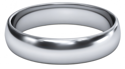 Simple, rounded band ring