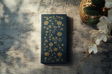 Elegant royal Indian wedding invitation template with intricate gold floral designs, Wedding invitation template Royal indian invitation