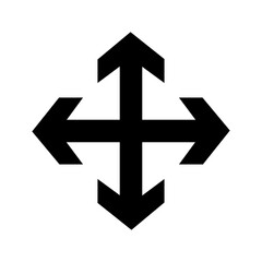 Obraz premium four way arrow icon